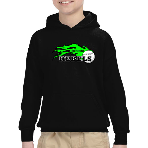 Colorado Rebels Lime - Heavy Blend™ Youth 8 oz., 50/50 Hood Thumbnail