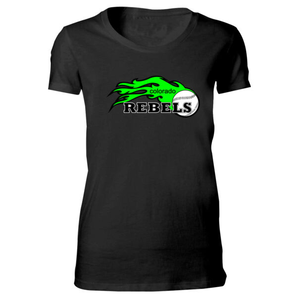 Colorado Rebels Lime - Bella Favorite T-Shirt Thumbnail