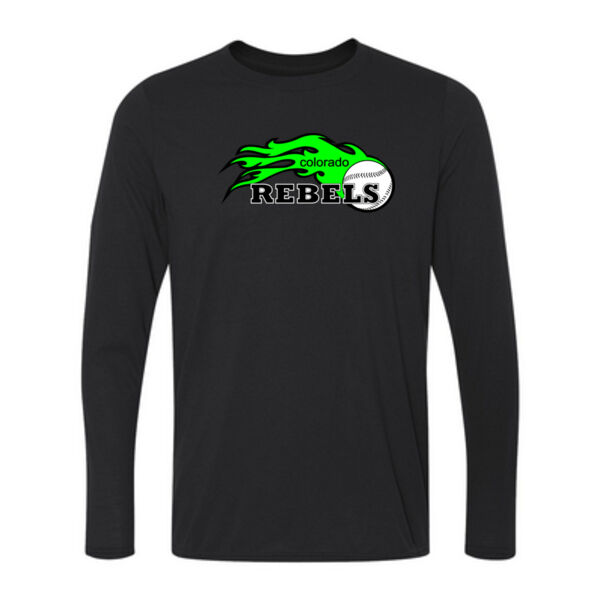Colorado Rebels Lime - Long Sleeve Ultra Performance 100% Performance T Shirt Thumbnail