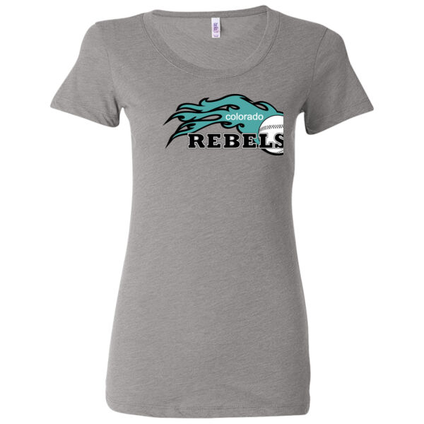 Rebels - Teal - Ladies' Triblend Short Sleeve T-Shirt Thumbnail