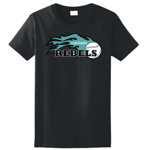 Rebels - Teal - Ladies Ultra Cotton™ 100% Cotton T Shirt Thumbnail