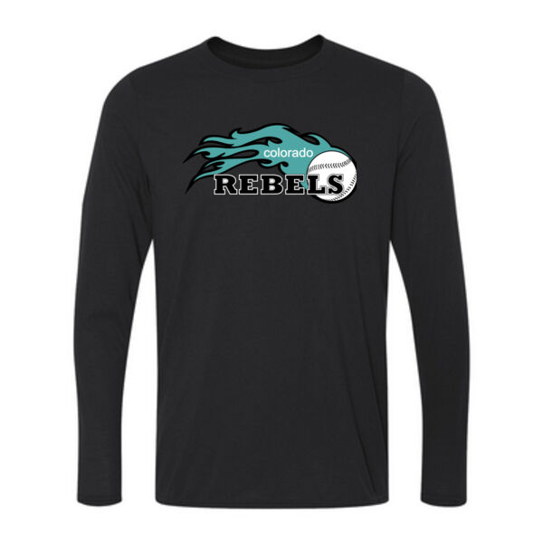 Rebels - Teal - Long Sleeve Ultra Performance 100% Performance T Shirt Thumbnail
