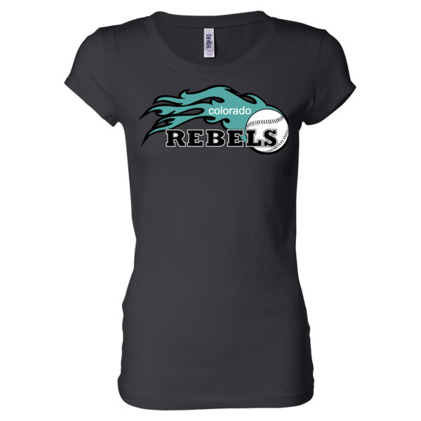Rebels - Teal - Ladies' Sheer Jersey T-Shirt Thumbnail