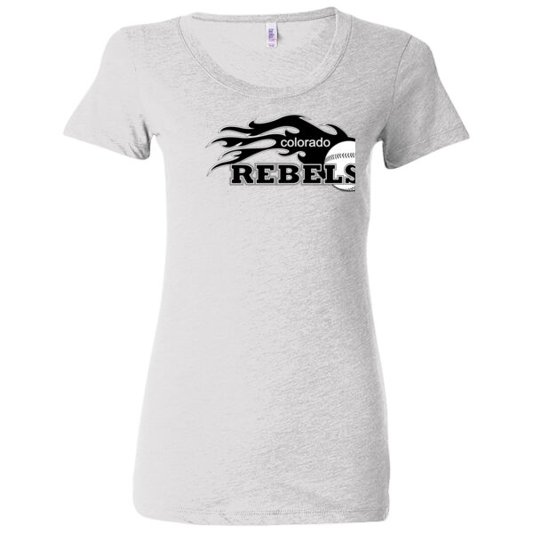 Rebels - Black - Ladies' Triblend Short Sleeve T-Shirt Thumbnail