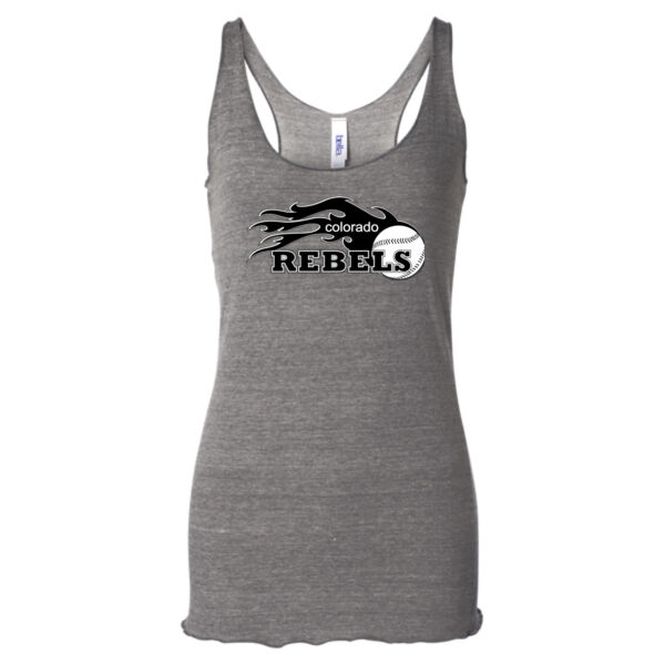 Rebels - Black - Ladies' Triblend Racerback Tank Top Thumbnail