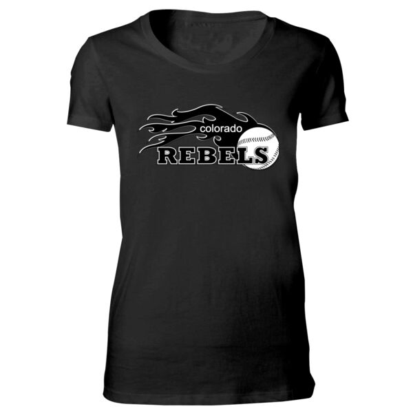 Rebels - Black - Bella Favorite T-Shirt Thumbnail