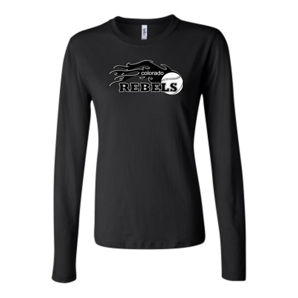 Rebels - Black - Bella Long Sleeve Crew Tee Thumbnail