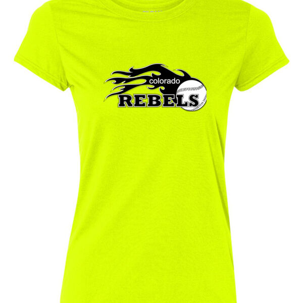 Rebels - Black - Ladies Ultra Performance 100% Performance T Shirt Thumbnail