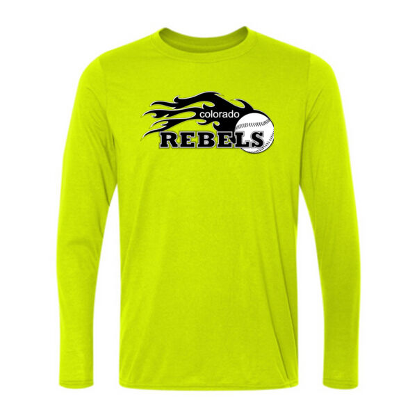 Rebels - Black - Long Sleeve Ultra Performance 100% Performance T Shirt Thumbnail