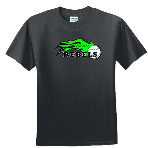 Colorado Rebels Lime - Unisex or Youth Ultra Cotton™ 100% Cotton T Shirt 2 Thumbnail