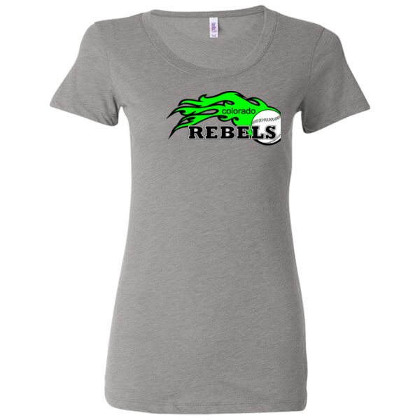 Colorado Rebels Lime - Ladies' Triblend Short Sleeve T-Shirt 2 Thumbnail