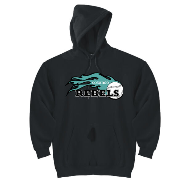 Rebels - Teal - DryBlend™ Pullover Unisex Hooded Sweatshirt 2 Thumbnail