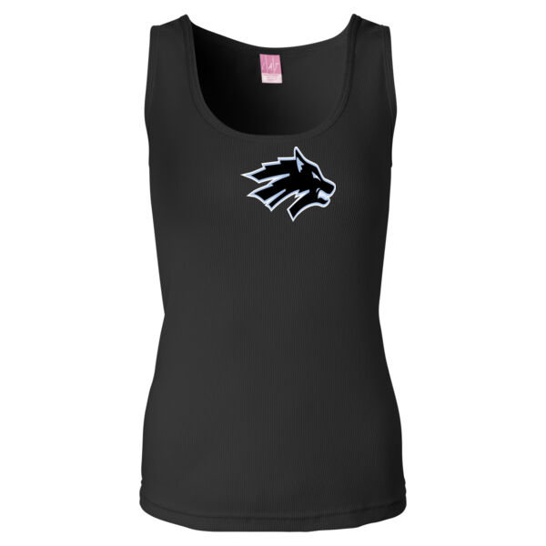 Wolves Head - Ladies' 2×1 Rib Tank Top Thumbnail