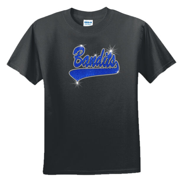 Bandits Rhinestone Baseball - Unisex or Youth Ultra Cotton™ 100% Cotton T Shirt Thumbnail