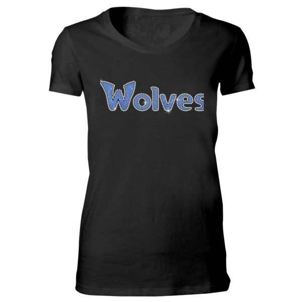 Wolves Rhinestones Glitter - Bella Favorite T-Shirt Thumbnail