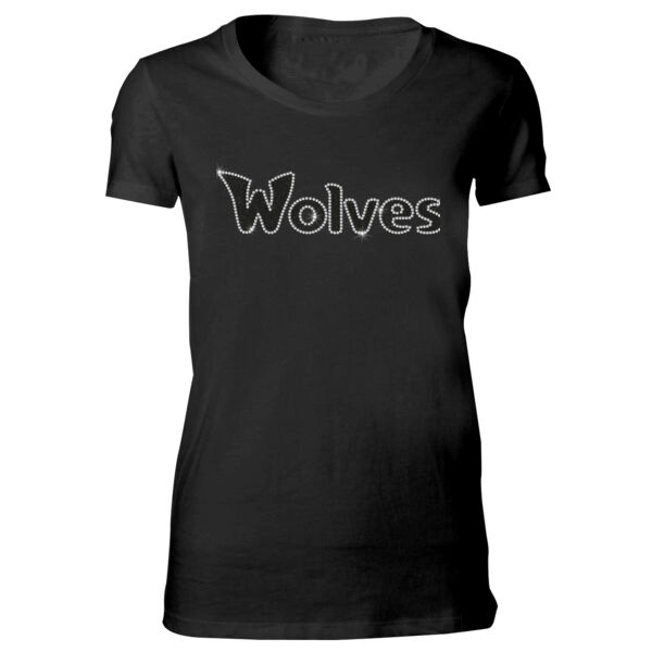 Wolves Rhinestones Glitter - Bella Favorite T-Shirt Thumbnail