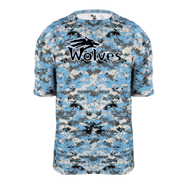 Wolves Logo - Badger Digital Camo Tee Thumbnail