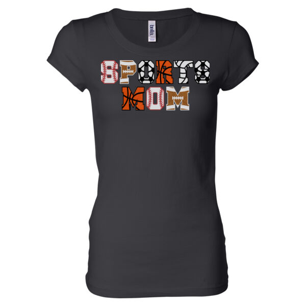 Sports Mom - Ladies' Sheer Jersey T-Shirt Thumbnail