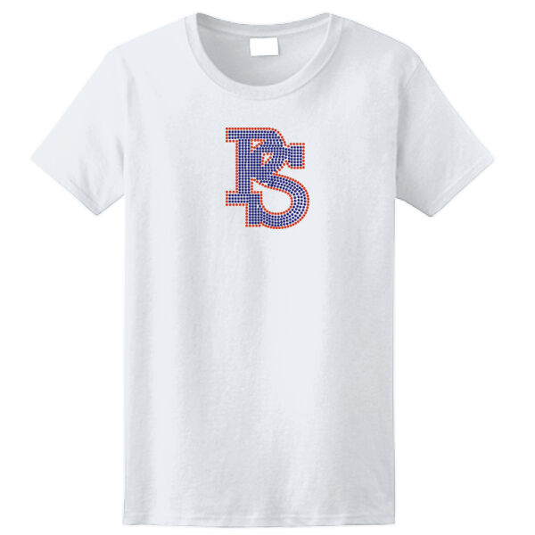 Ladies PS Rhinestone Cotton Shirt Thumbnail