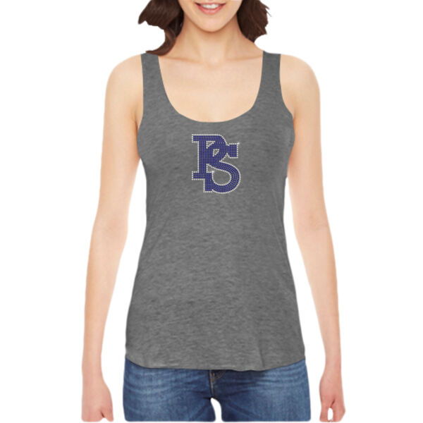 Tank with Navy and Crystal Rhinestones Thumbnail