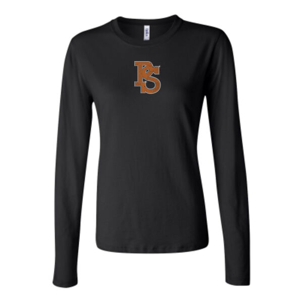 Pro Swing PS Rhinestone Orange/White - Bella Long Sleeve Crew Tee Thumbnail
