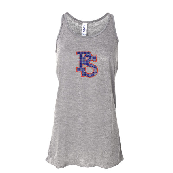 Pro Swing PS Orange Blue - Ladies' Flowy Racerback Tank Thumbnail