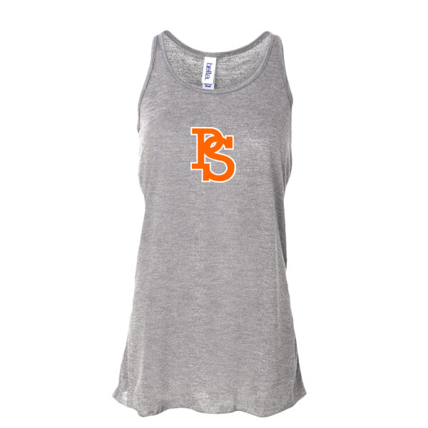 Pro Swing PS Orange White - Ladies' Flowy Racerback Tank Thumbnail