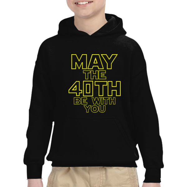 May the 40th Be With You  - Heavy Blend™ Youth 8 oz., 50/50 Hood Thumbnail