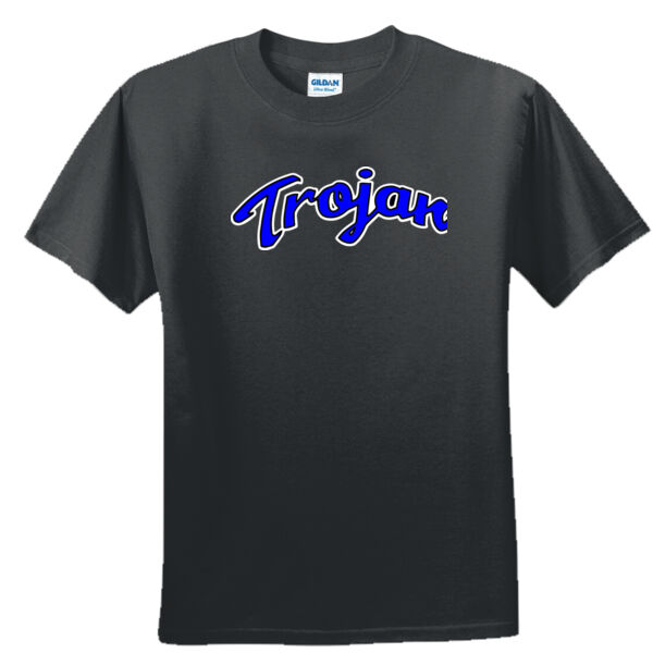 Trojans Script Logo - Unisex or Youth Ultra Cotton™ 100% Cotton T Shirt Thumbnail