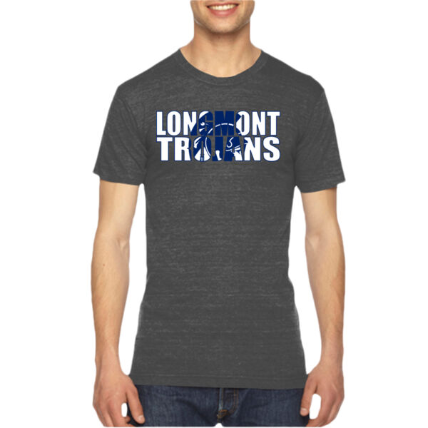 Longmont Trojans Knockout - Unisex American Apparel Triblend T-Shirt Thumbnail