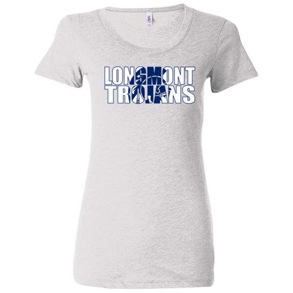 Longmont Trojans Knockout - Ladies' Triblend Short Sleeve T-Shirt Thumbnail