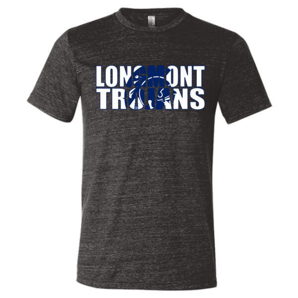 Longmont Trojans Knockout - Triblend Short Sleeve T-Shirt Thumbnail