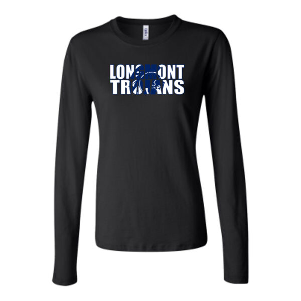 Longmont Trojans Knockout - Bella Long Sleeve Crew Tee Thumbnail