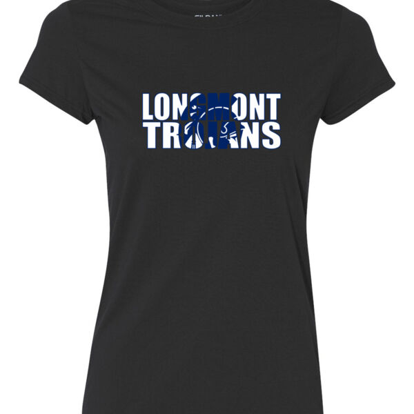Longmont Trojans Knockout - Ladies Ultra Performance Active Lifestyle T Shirt Thumbnail