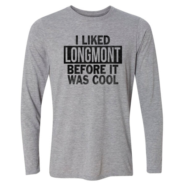 I Liked Longmont Before It Was Cool - Light Youth Long Sleeve Ultra Performance Active Lifestyle T Shirt Thumbnail
