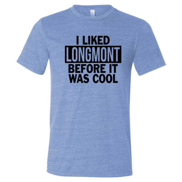 I Liked Longmont Before It Was Cool - Triblend Short Sleeve T-Shirt Thumbnail