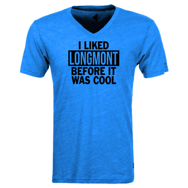 I Liked Longmont Before It Was Cool - Triblend V-Neck T-Shirt Thumbnail