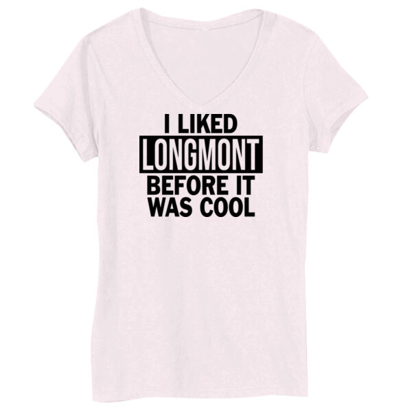 I Liked Longmont Before It Was Cool - Bella Short-Sleeve V-Neck T-Shirt Thumbnail