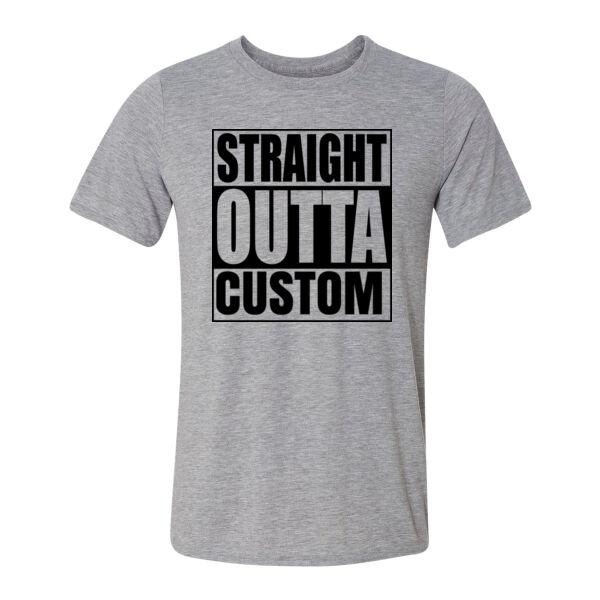 Straight Outta Custom Text - Light Youth/Adult Ultra Performance Active Lifestyle T Shirt Thumbnail