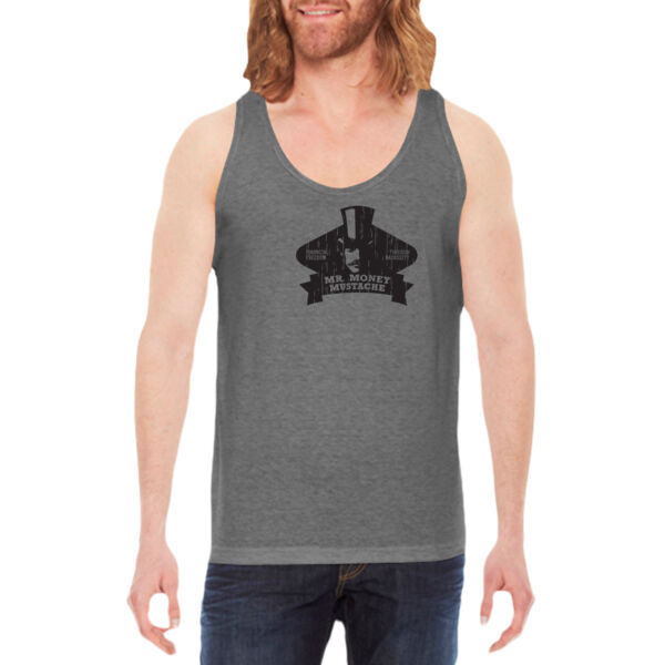 Mister Money Mustache - Unisex American Apparel Triblend Tank Thumbnail