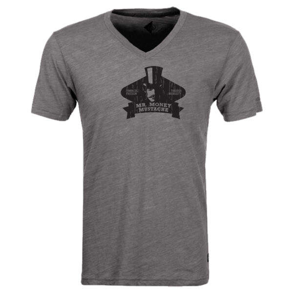 Mister Money Mustache - Triblend V-Neck T-Shirt Thumbnail