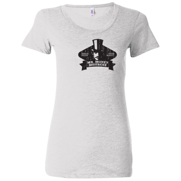 Mister Money Mustache - Ladies' Triblend Short Sleeve T-Shirt Thumbnail