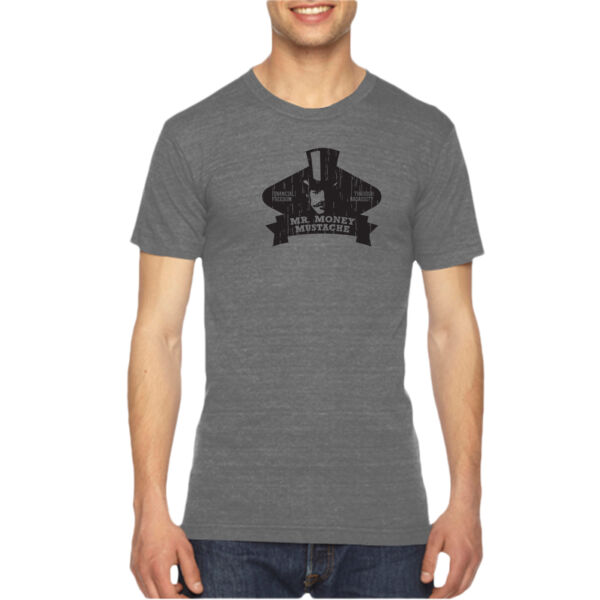Mister Money Mustache - Unisex American Apparel Triblend T-Shirt Thumbnail