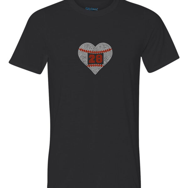 Custom Rhinestone Express Heart - Youth Ultra Performance Active Lifestyle T Shirt Thumbnail