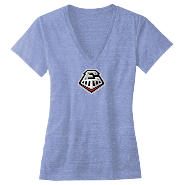 Express Small Logo - Ladies' Triblend Deep V-Neck T-Shirt Thumbnail