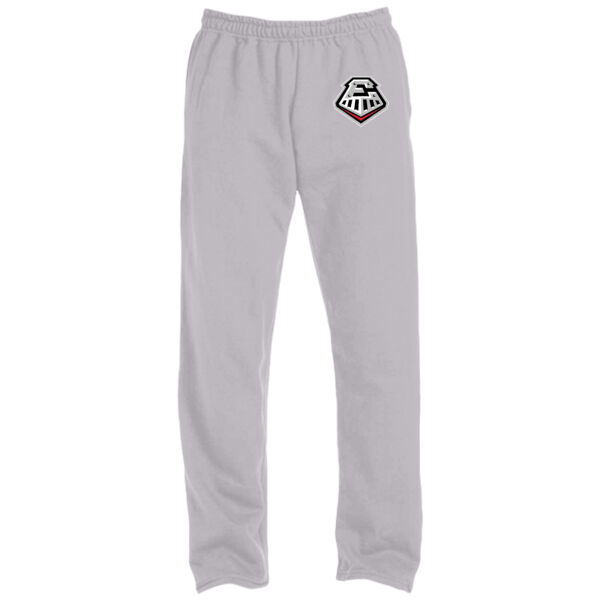 Express Train - DryBlend® 9.3 oz., 50/50 Open-Bottom Sweatpants Thumbnail