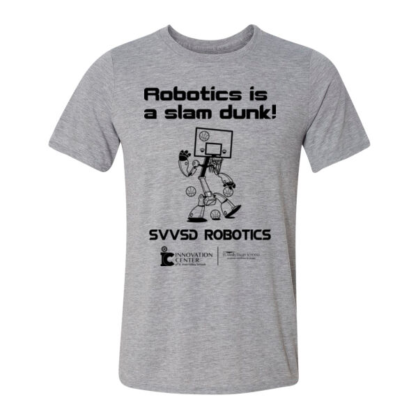 SVVSD Robotics Is A Slam Dunk BW - Light Youth/Adult Ultra Performance Active Lifestyle T Shirt Thumbnail