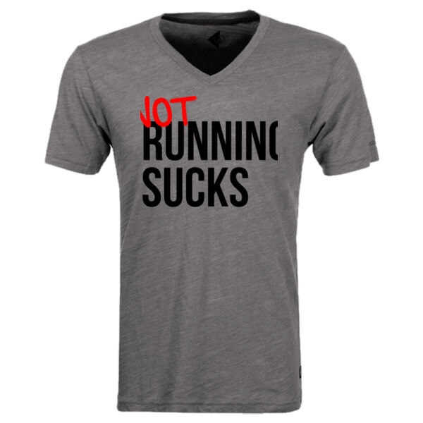 Not Running Sucks - Triblend V-Neck T-Shirt Thumbnail