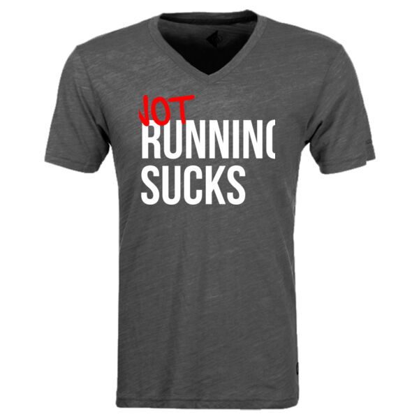 Not Running Sucks - Triblend V-Neck T-Shirt Thumbnail