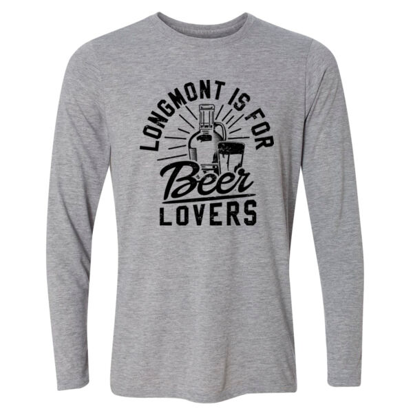Longmont is for Beer Lovers - Light Youth Long Sleeve Ultra Performance Active Lifestyle T Shirt Thumbnail